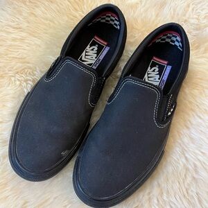Vans Slip On Popcush Skate Shoes Men’s size 8.5 BLACK